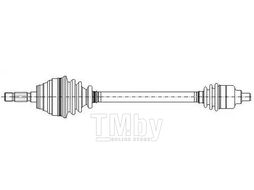 Полуось Renault Scenic I (2000-2003) RH c ABS METELLI 17-0740