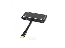Адаптер ORIENT USB-C - HDMI +VGA+Audio+USB3.0+PD / C032