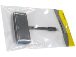 Адаптер ORIENT USB-C - HDMI +VGA+Audio+USB3.0+PD / C032