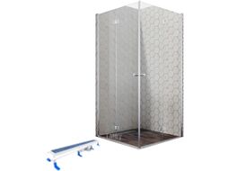 Душевой уголок Ambassador Set 100x100 / 12011110-ST1 (с душевым трапом)