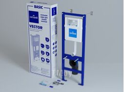 Унитаз подвесной с инсталляцией GROHE Euro Ceramic 39206000 + 39331001 + S-IN-MZ-VECTOR + P-BU-INT/Wh