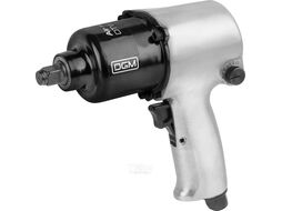 Пневмогайковерт 1/2" DGM DTW-7012 с лубрикатором и головками (580 Нм; Ударный мех-м: twin hammer; 7000 об/мин; Макс.резьба: М18; 220 л/мин;)