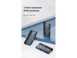 USB-хаб Usams Type-C Mini USB / US-SJ491 (темно-серый)