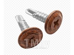 Саморез с п/ш, сверло 4.2х16 Printech (Темный дуб) (упак/500шт) EKT V022260