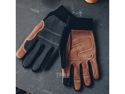 Перчатки виброзащитные из кожи, р-р 10/XL, черно-желтые, JetaSafety (JETA SAFETY)