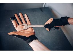 Перчатки виброзащитные из кожи, р-р 10/XL, черно-желтые, JetaSafety (JETA SAFETY)