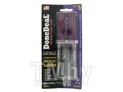 5-минутный 2-компонентный прозрачный эпокси-адгезив в шприце 28,4 г DoneDeaL DD6561