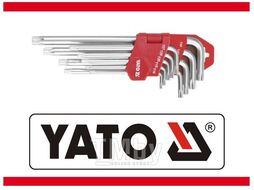 Ключи TORX sec. T10-T50 удл. CrV (набор 9шт.) Yato YT-0512