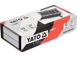 Головки для скрученных гаек 3/8" (набор 10пр.) Yato YT-06031