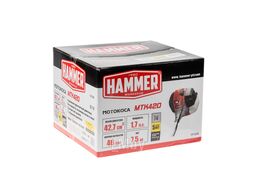 Мотокоса Hammer MTK420 1,7лс/1,25кВт 42см3 нож/леска 255/460мм ремень