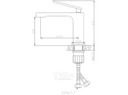 Смеситель для умывальника (Lt) D25 AVJIL1-A365 AV Engineering