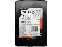 Сверло конусное зенкер d6.3-20.5мм хвостовик HEX (набор 6пр.) Yato YT-44729