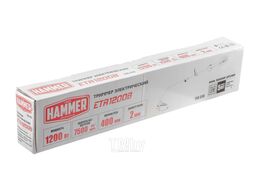 Триммер Hammer ETR1200B 1200Вт верхний двигатель, изогнутая штанга леска 2мм