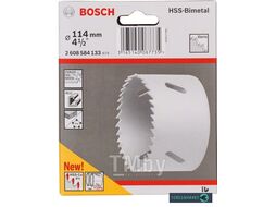 Коронка HSS Bi-metal Standart Co 8% со стандартным переходником D114 4 1 2 44мм 2.608.584.133