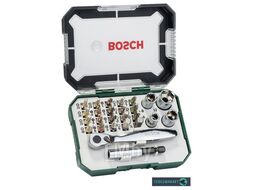 Набор из 26 насадок-бит с ключом-трещоткой 2.607.017.322 BOSCH
