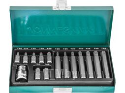 Набор вставок-бит 10 мм DR TORX® с переходниками, 15 предметов Jonnesway S29H4215S