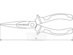 Длинногубцы, 200 мм Thorvik LNP0200