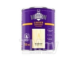 Лак акриловый для дерева Sniezka Vidaron бесцветный шелк.гл. 0,75L