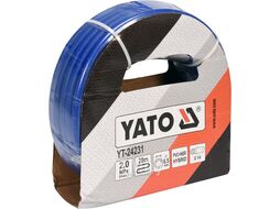 Шланг PVC+NBR для воздуха c наружной резьбой 1/4" 6.5ммx20м Yato YT-24231