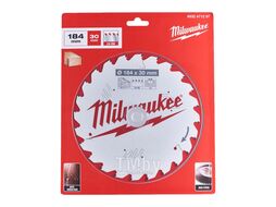 Диск пильный для циркулярок WCSB 184x30x1.6, MILWAUKEE
