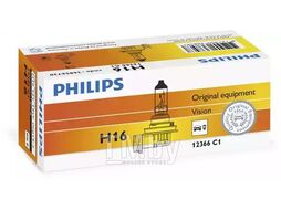 Автолампа (872790036856730) (картон.уп., 1шт), H16 12V 19W PGJ19-3 PHILIPS 12366C1