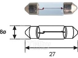 Лампа OSRAM Original Line 12V 3W SV7-8 качество ориг. з/ч (ОЕМ) 6428