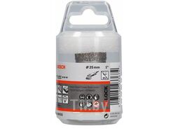Алмазная коронка Best for Ceramic Dry Speed X-LOCK, 25х35 мм, по керамике BOSCH 2608599031