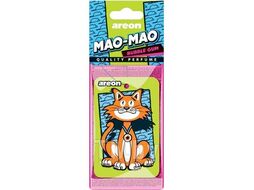 Ароматизатор Areon MAO MAO Bubble Gum бумажный подвесной жевательная резинка AREON ARE MAO MAO BUBBLE