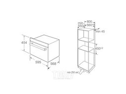 Компактный духовой шкаф с СВЧ Midea AF944EZ8-SS