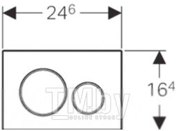 Смывная клавиша Geberit Sigma 20 (115.882.KH.1)