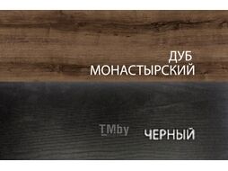 Двуспальная кровать Anrex Jagger 160 с ПМ (дуб монастырский/черный)