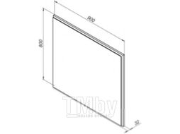 Зеркало Aquanet Nova Lite 90 / 242264 (белый глянец)
