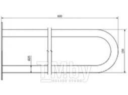 Поручень Bisk Pro 05499 (хром)
