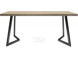 Обеденный стол Buro7 Уиллис Классика 180x80x74 (дуб беленый/черный)