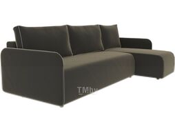 Диван угловой Divanta Токио с шезлонгом 3005-02 правый (Avelina 9981-9534)