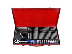 Набор вставок (бит) KING TONY 3/8", TORX, SPLINE, HEX, 69 предметов KING TONY 5169PR