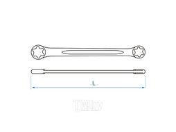 Ключ накидной KING TONY TORX E-стандарт E20-E24 19202024