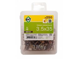Саморез, желтый цинк EKT 3,5х35 в пласт. контейнере (упак/250шт) B007222
