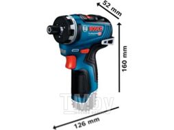 Шуруповёрт GSR 12V-35 HX аккумуляторный (без АКБ и ЗУ / 35Nm / L-Boxx), BOSCH 0.601.9J9.102