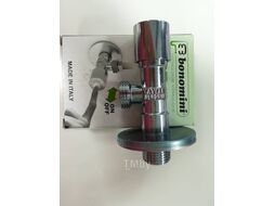 Кран угловой для подключения смесителя Bonomini кнопочный 1/2х1/2" (0500OT24S7)