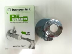 Кран угловой для подключения смесителя Bonomini кнопочный 1/2х1/2" (0500OT24S7)