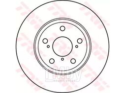 Тормозной диск TOYOTA AVENSIS 2003-, Verso 2004- F TRW DF4939S