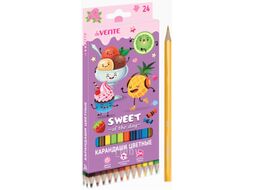 Набор цветных карандашей deVente Sweet / 5024101 (24цв)