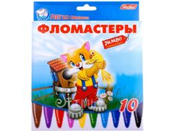 Фломастеры Hatber Jumbo Пушистики / BFk-10231 (10цв)
