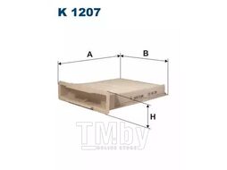 Фильтр салонный Citroen C1, Peugeot 107, Toyota Aygo 6/05--> FILTRON K1207