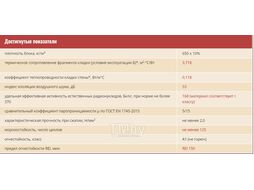 Блок керамзитобетонный полнотелый 490x300x185 (поддон 48 шт.) ТермоКомфорт