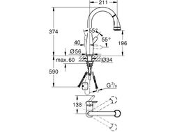 Смеситель GROHE Parkfield 30215001