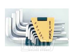 Набор шестигранников 10 пр. дюймовых с 1/16" до 1/2" Force 5109S