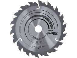 Диск пильный 160х20 мм 18 зуб. по дереву SPEEDLINE WOOD BOSCH (переменный зуб) (2608640787)