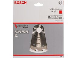 Диск пильный 160х20 мм 18 зуб. по дереву SPEEDLINE WOOD BOSCH (переменный зуб) (2608640787)